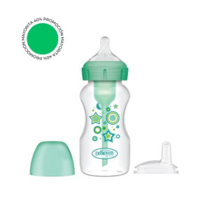 Kit de Transición 2 en 1 Boca Ancha Polipropileno 9oz Verde
