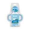 Biberón De Transición con Cañita y Asas De Silicona Boca Ancha 9 oz/270ml. Color Azul