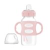 Biberón con Asas Boca Ancha 9oz/270ml – Rosa Claro