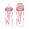 Set x2 Biberón Polipropileno 9oz/ 270ml Boca Ancha - Rosado