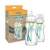 Set x2 Biberones De Vidrio Boca Ancha 9oz/ 270ml