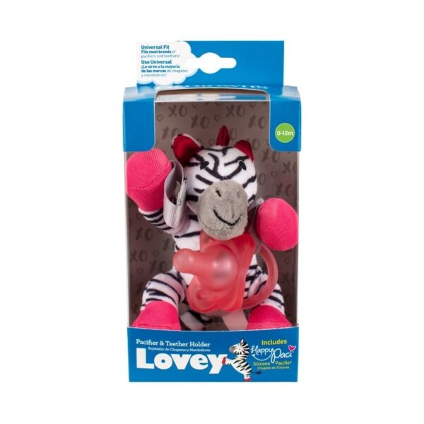 Lovey Sujetador de Chupones – Zoey la Cebra