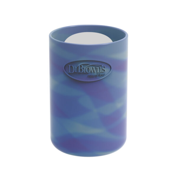 Funda Biberón de Vidrio Boca Estrecha de 4oz -  Azul Glow