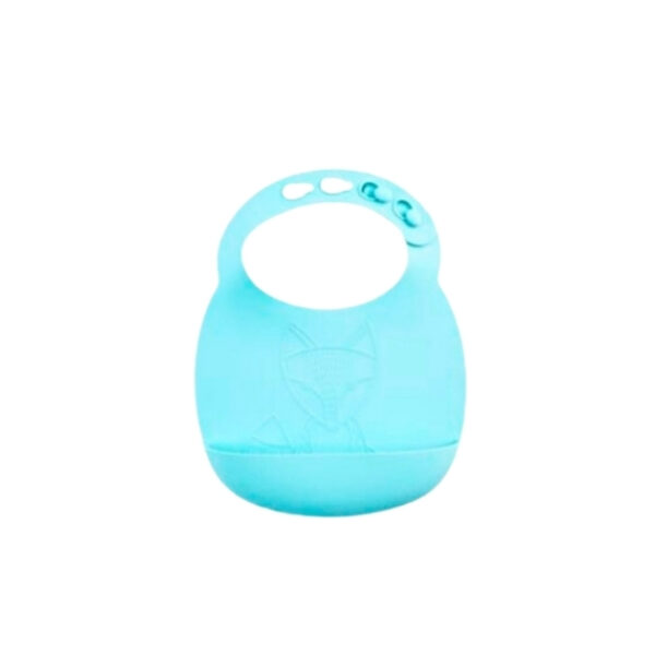 Babero de Silicona color Turquesa