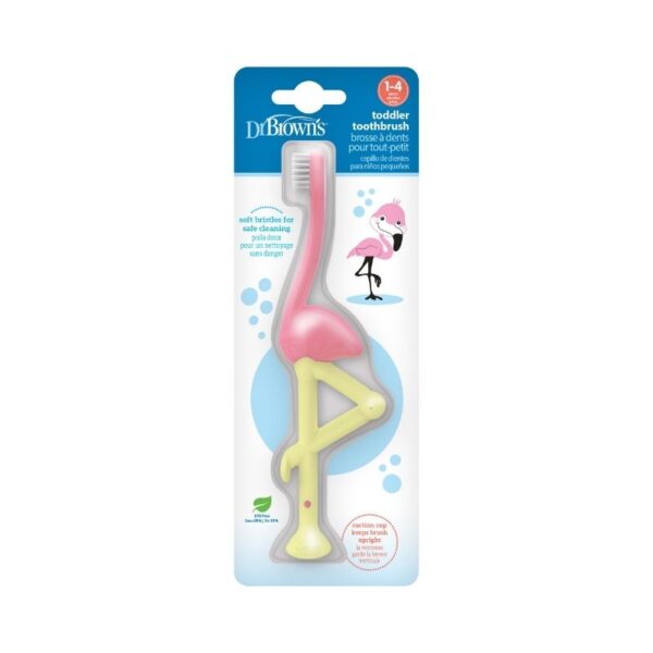 Cepillo de Dientes para Bebés y Niños pequeños Flamingo