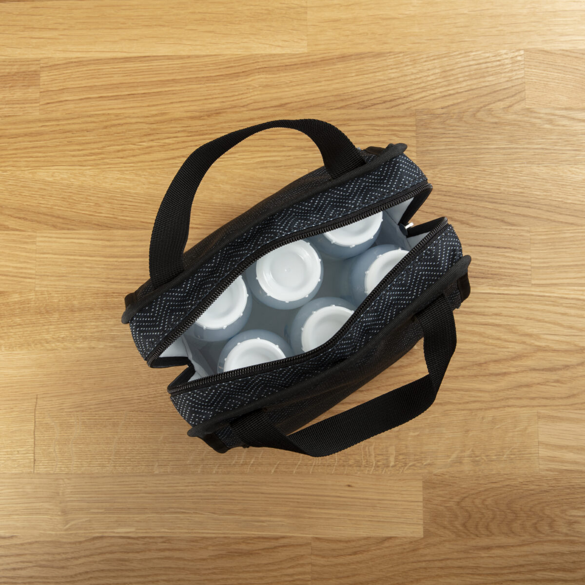 Bolso Porta 6 Biberones Negro - Imagen 3