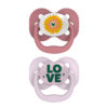Set x2 Chupones Advantage  0 a 6 meses - Dos diseños: Rosa y Gris Constelación / Guinda y Lila Corazón - Imagen 3