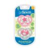 Set 2 unids. Chupones Advantage que brilla de 6 a 18m – Rosa/Gris Estrella