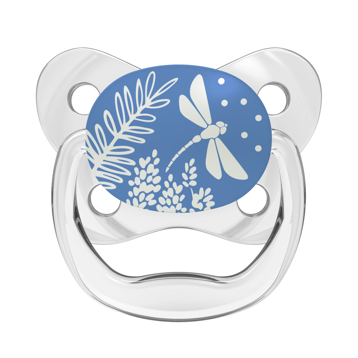 Chupón Prevent Brilla en la Oscuridad de 6 a 18 meses - Libélula blanca