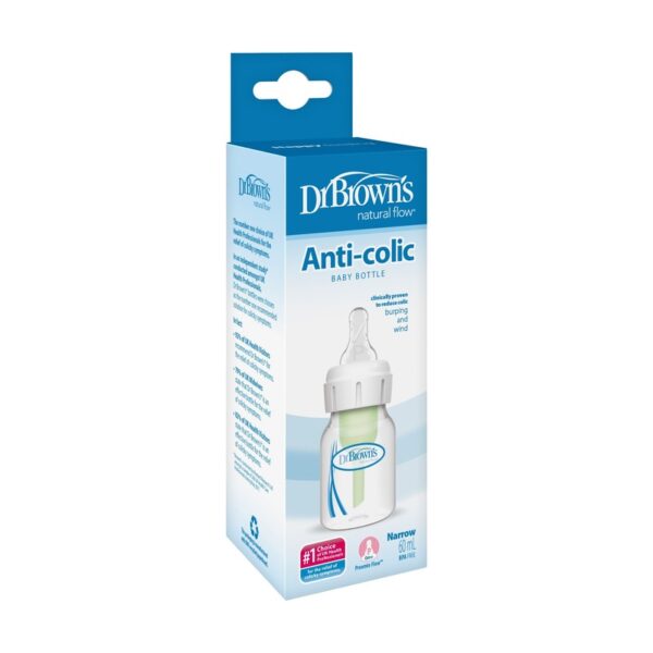 Biberón de boca estrecha polipropileno de 2oz/60ml para prematuros - Imagen 2