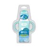 Biberón de Transición con Cañita y Asas de Silicona Boca Estrecha 8oz/250ml. Color Verde