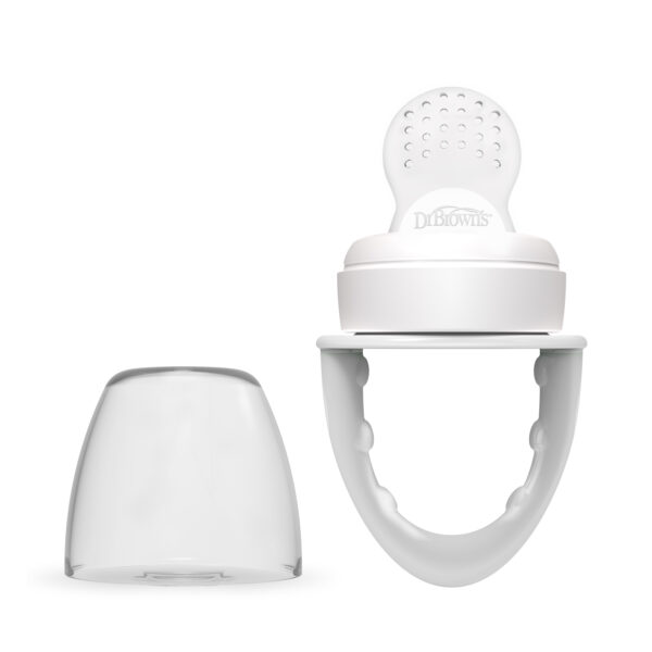Alimentador de silicona Fresh Firsts - Gris