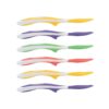 Pack x6 Cucharas de punta suave colores amarillo, verde, morado y rojo