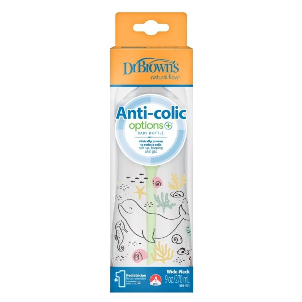 Biberón boca ancha polipropileno 9 oz/270 ml Ballena - Imagen 2
