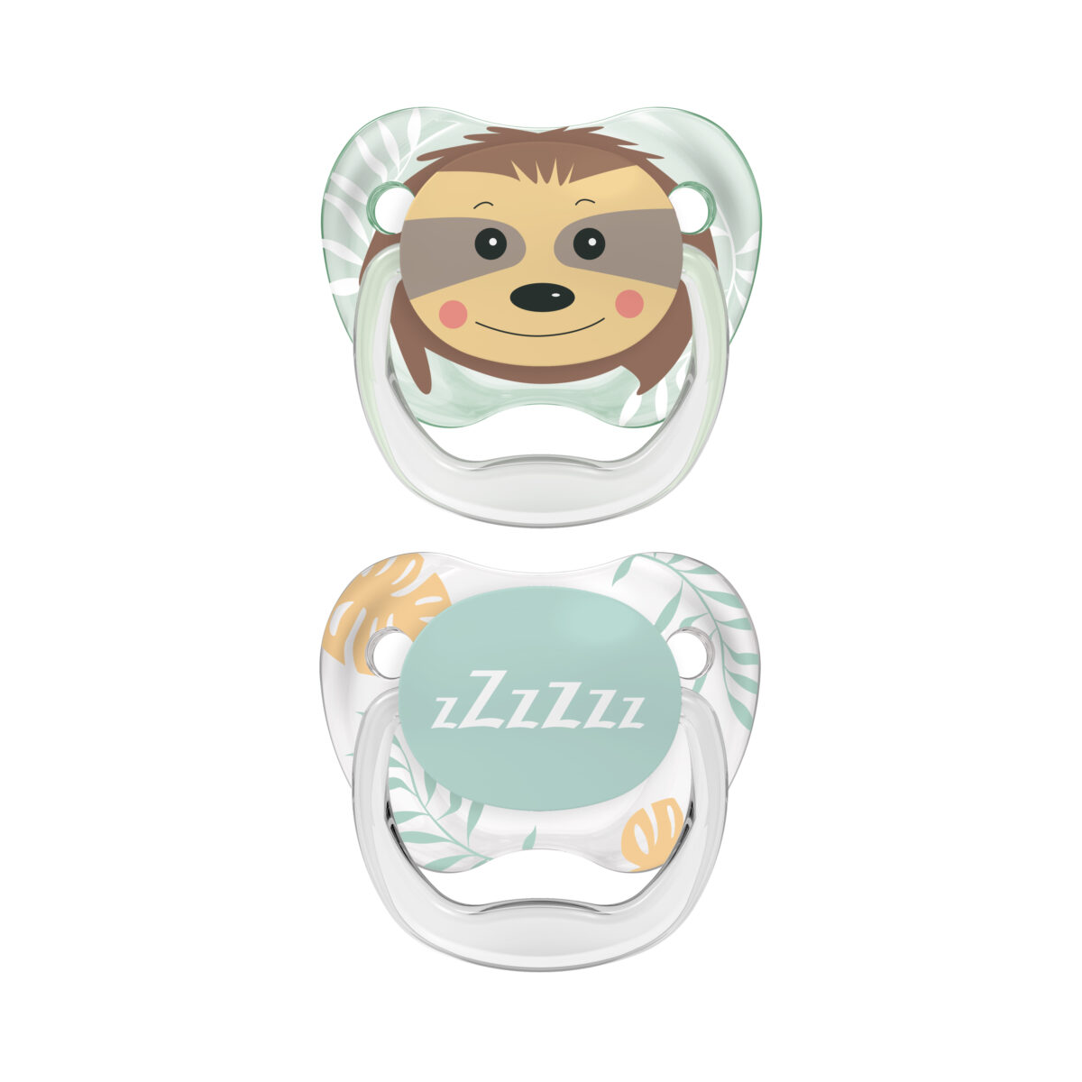 Set x2 Chupones PreVent de 6 a 18 meses - Mono ojo de anteojos y sueño