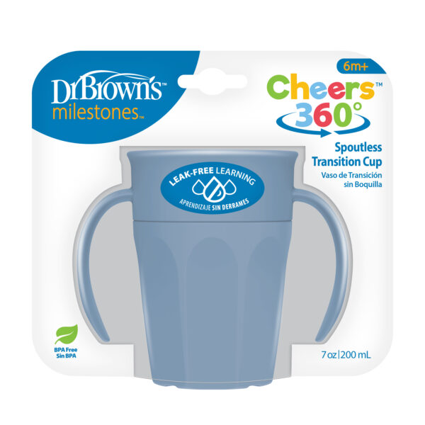 Vaso de Transición Antiderrame 7oz - Azul - Imagen 4