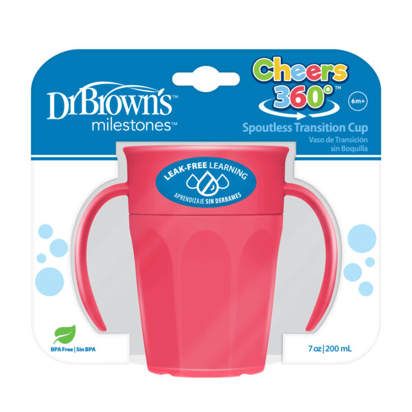 Vaso de Transición Antiderrame 7oz - Rosa - Imagen 4