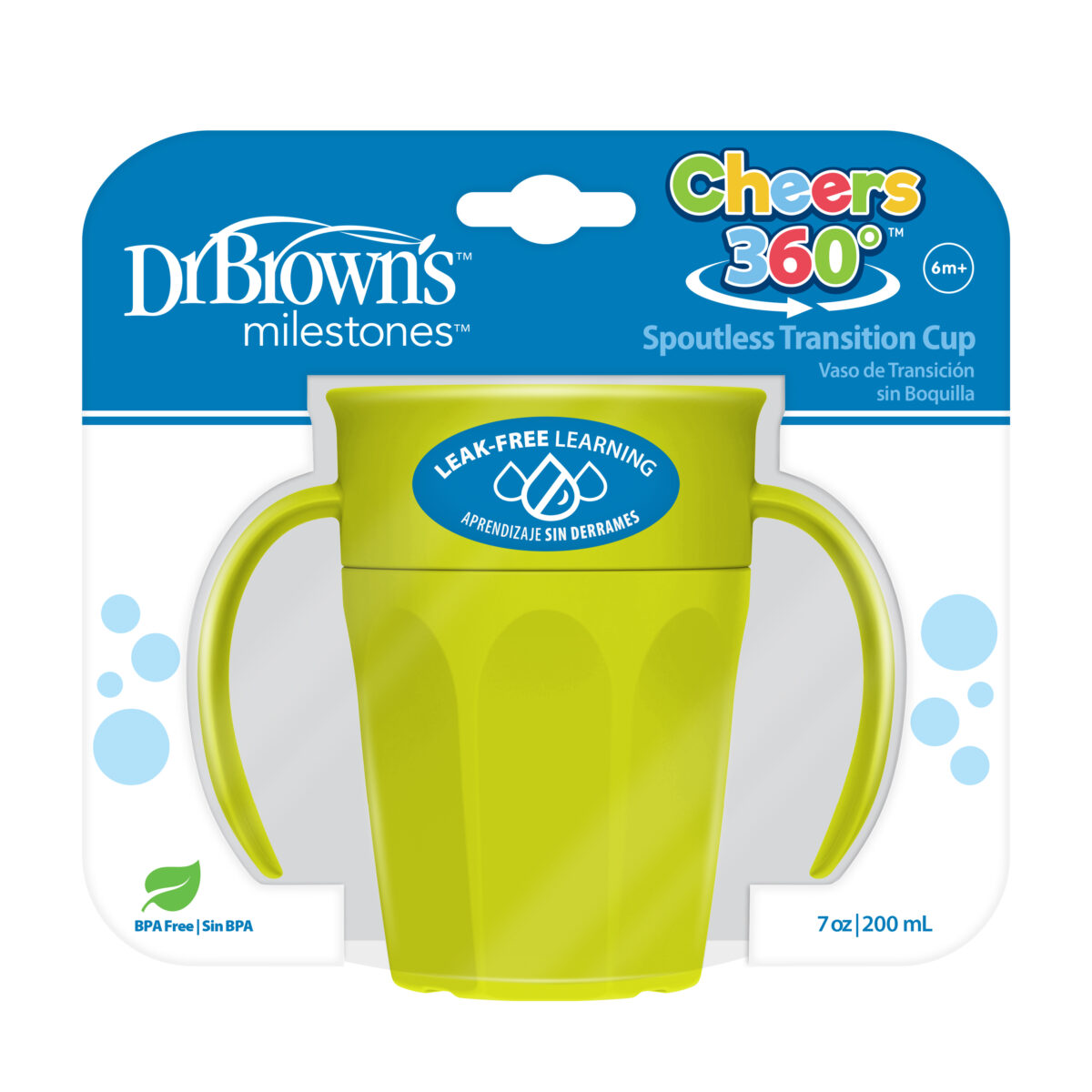 Vaso de Transición Antiderrame 7oz - Verde - Imagen 4