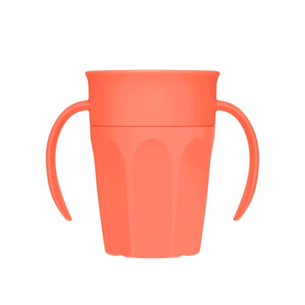 Vaso de Transición Antiderrame 7oz - Coral - Imagen 2