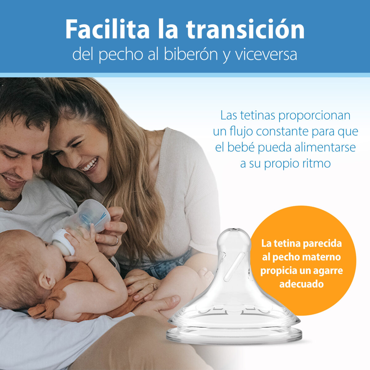 Biberón Options+ Boca Ancha Polipropileno de 9 oz + Tetina de nivel 2 - Imagen 4