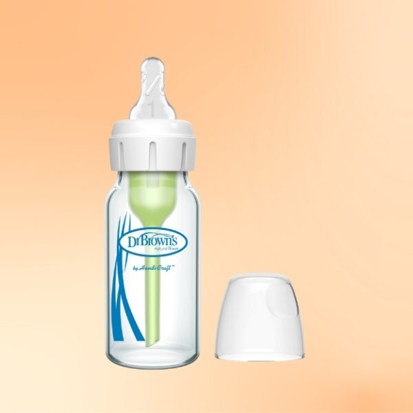Biberón de Vidrio Boca Estrecha 4oz/120ml