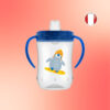 Vaso de niño de Boquilla Suave con Asas, Pinguino Azul 9oz/ 270ml
