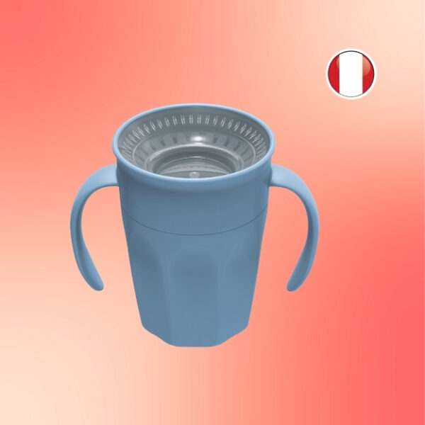 Vaso de Transición Antiderrame 7oz - Azul