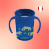 Vaso Con Asas “Cheers”, Azul estampado