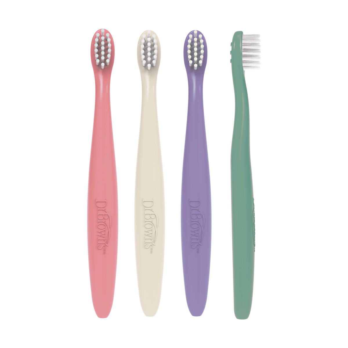Cepillos de dientes para bebés y niños pequeños - Pack de 4