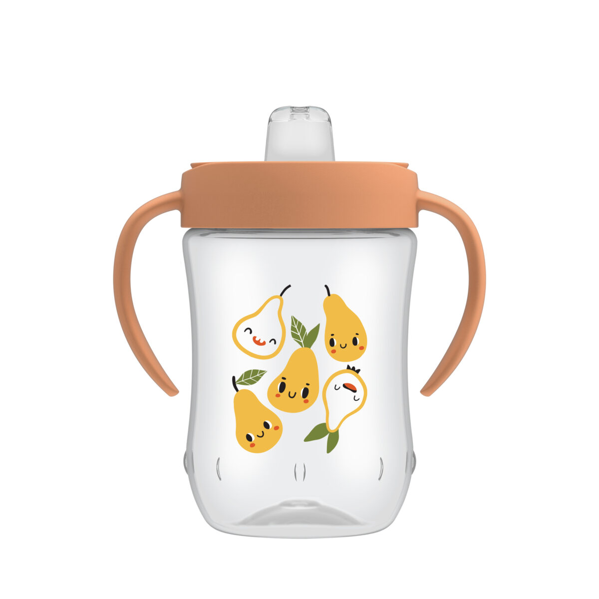 Vaso de Transición con Boquilla Suave de 9oz/270ml - Naranja - Peras