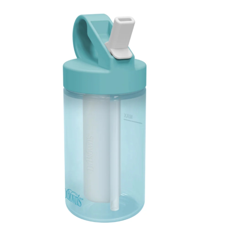 Botella Deportiva con Barra de Congelador Celeste